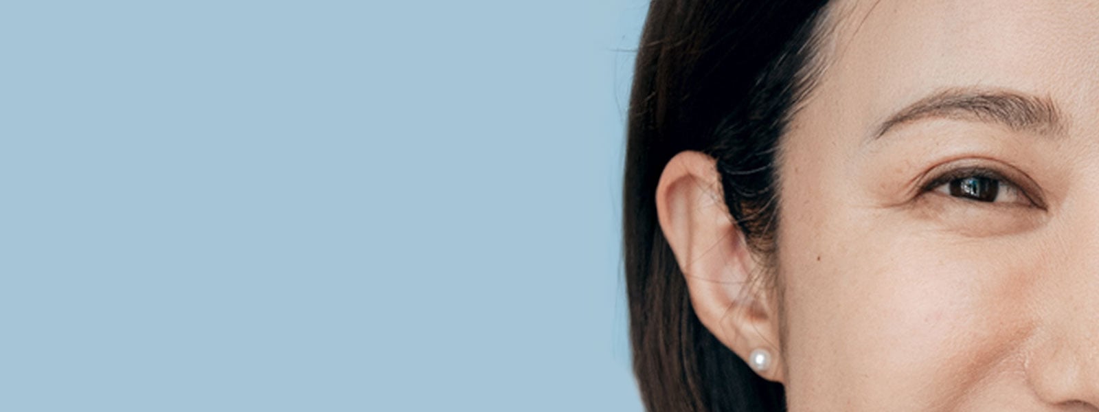Image on a asian woman that could be susceptible to glaucoma.